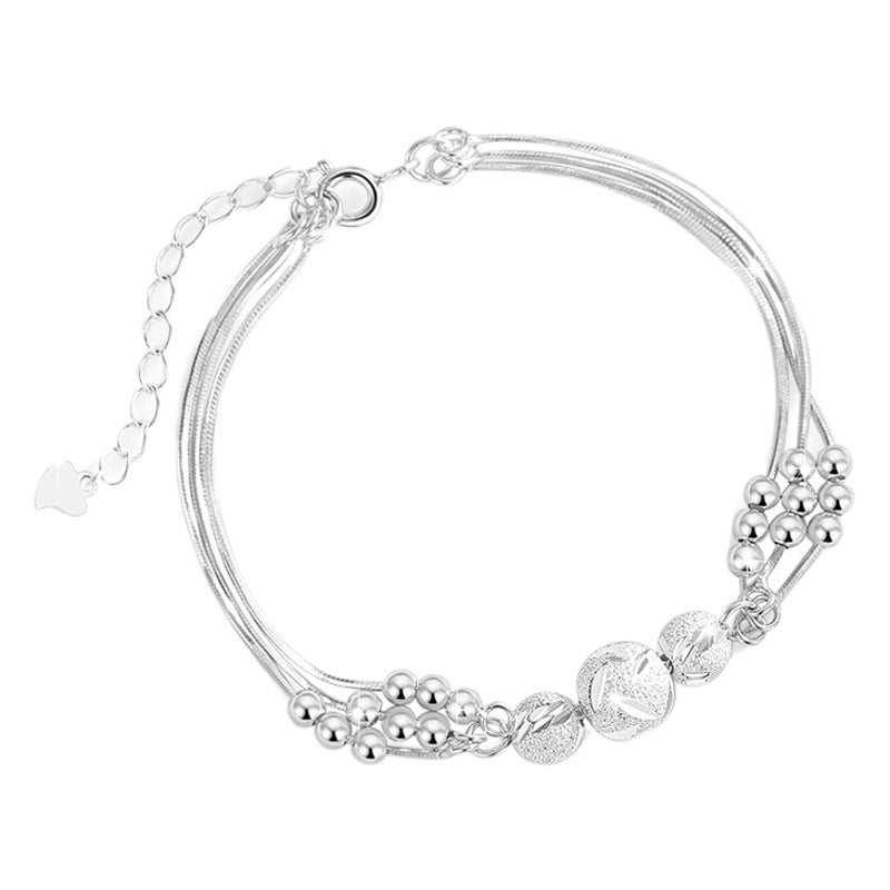 Sansheng Sanshi 999 Pure Silver Bracelet Female Niche Design Light Luxury Bell Bracelet for Girls Ins Style Girlfriends Bracelet