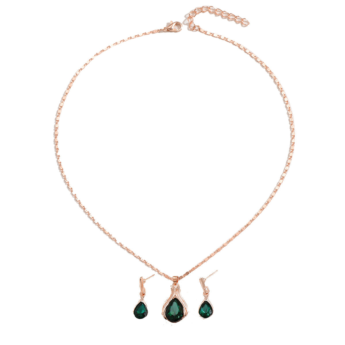Green Teardrop Pendant Jewelry — product image 5