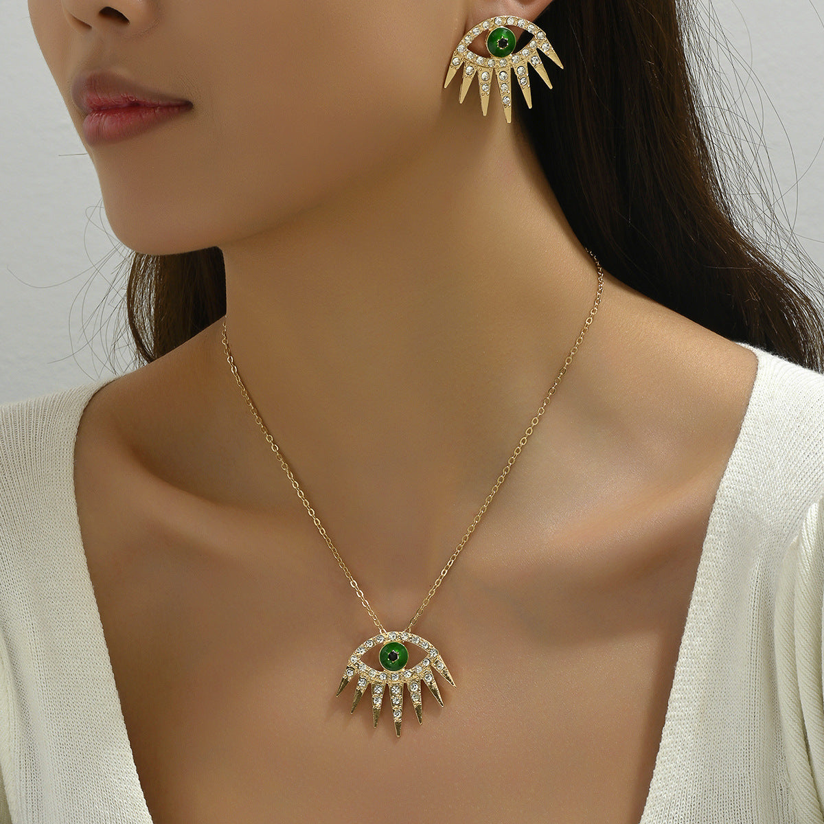 Green Eye Sunburst Jewelry — product image 2