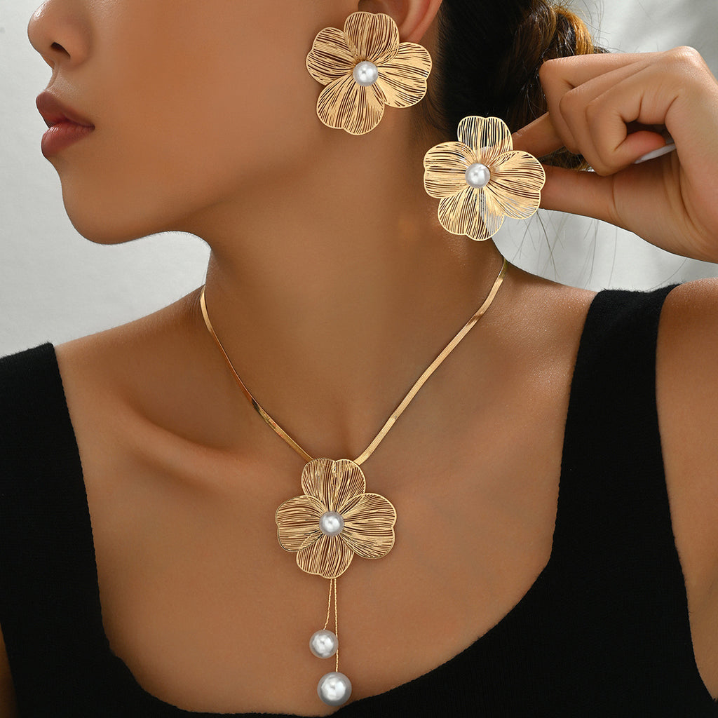 Pleated Flower Jewelry