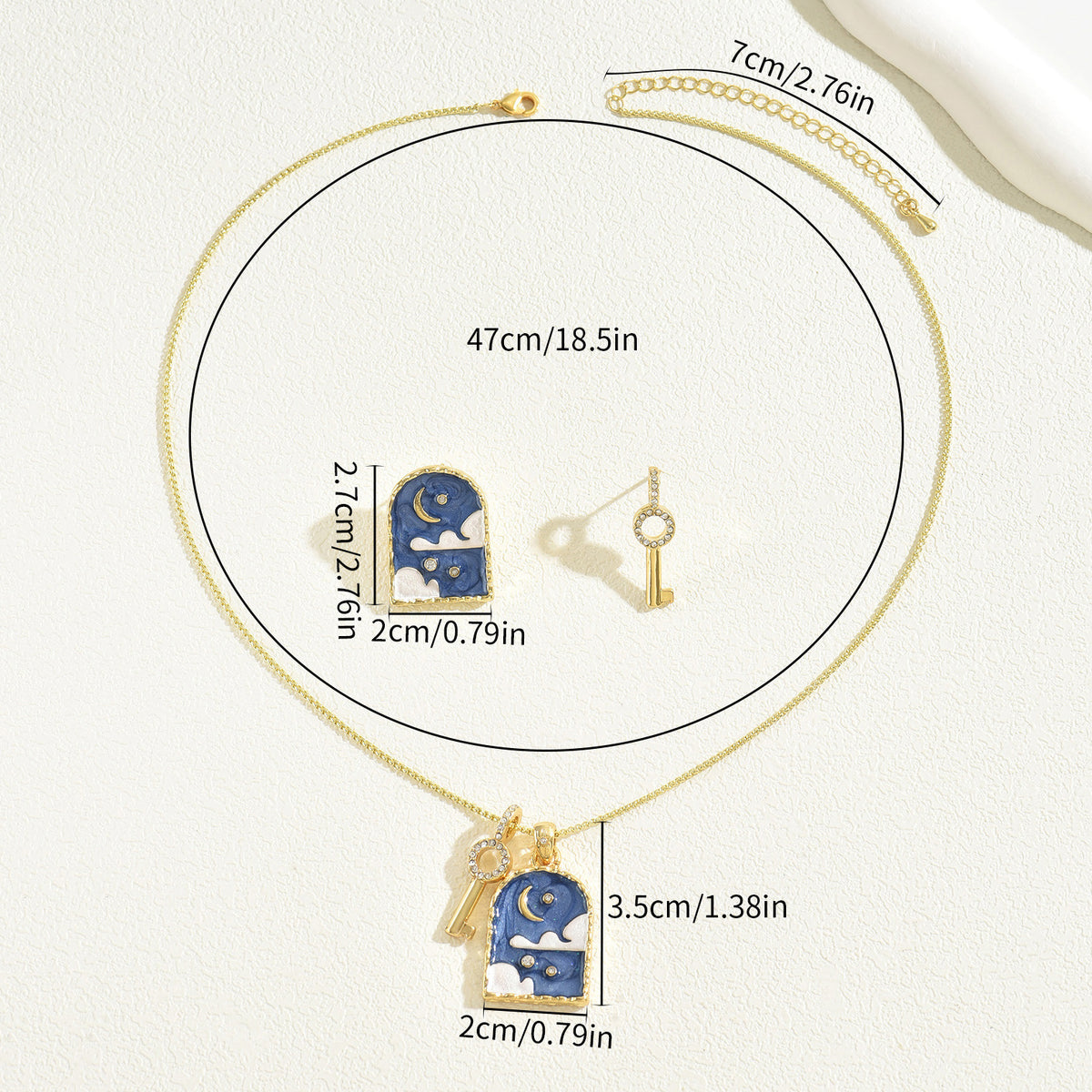 Blue Celestial Tag Jewelry — product image 3