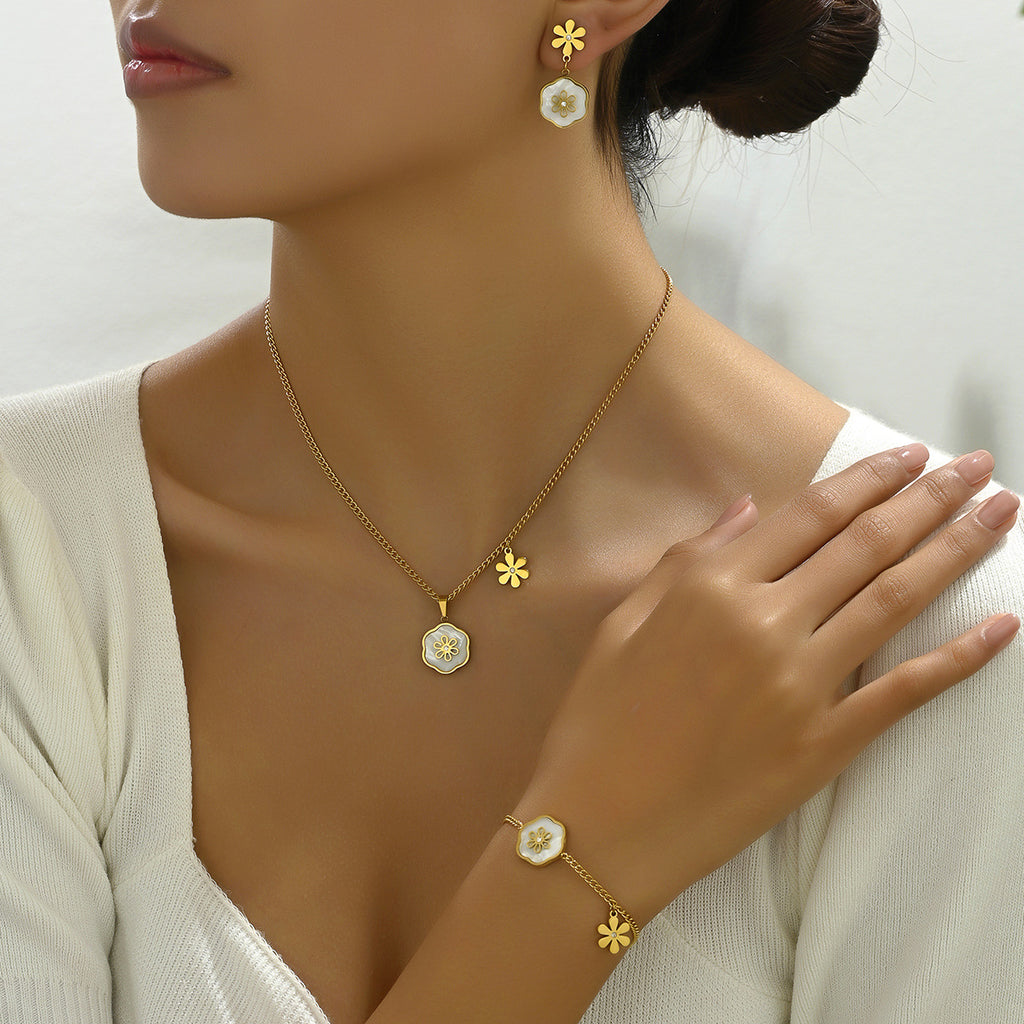 Tiny Flower and Hexagon Jewelry — product image 2