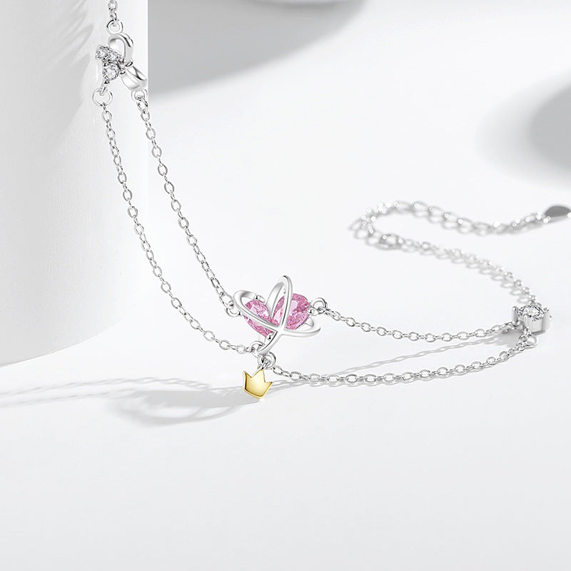 Bracciale in argento sterling 925 – pianeta e stella