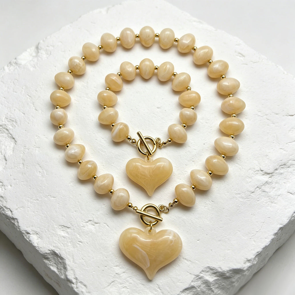 Heart and Rounded Bead Jewelry — product image 4