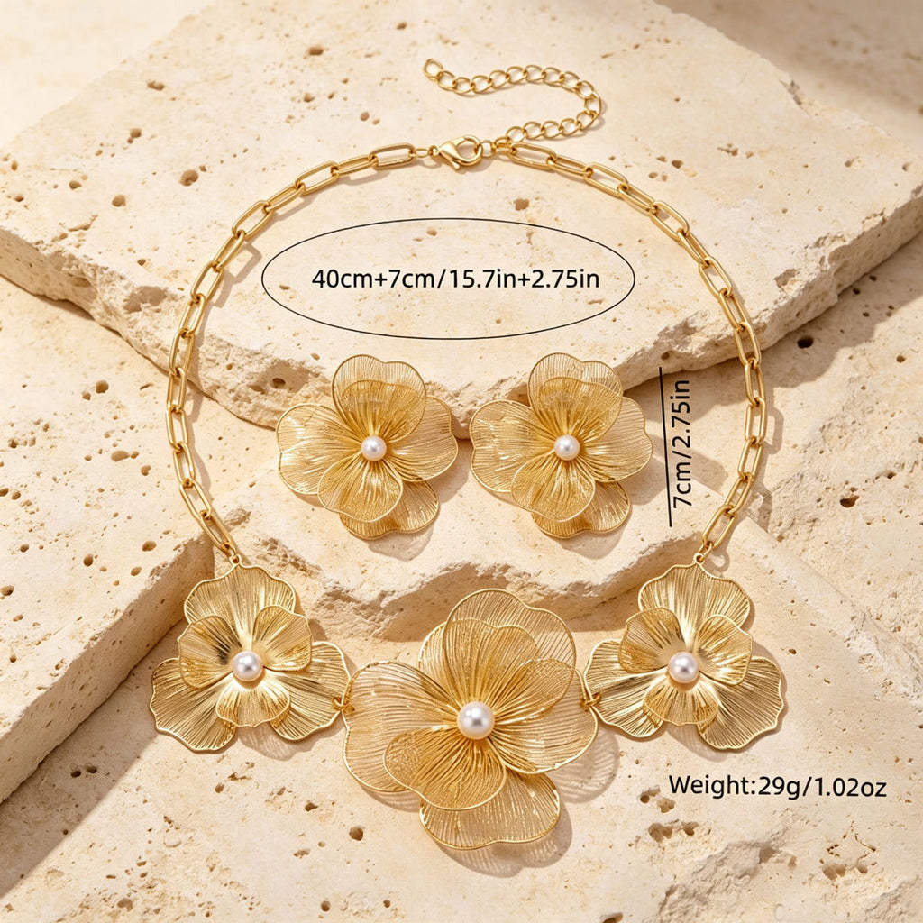 Lattice Flower Necklace Jewelry — product image 3