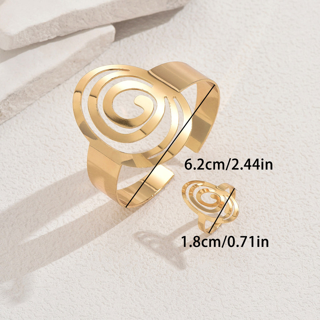 Spiral Openwork Cuff Jewelry — product image 4