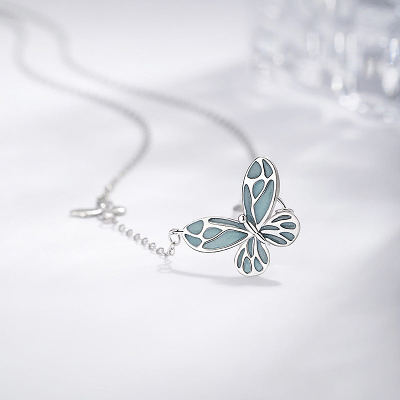 Gioielli in argento sterling 925 – farfalla, dettagli luminescenti