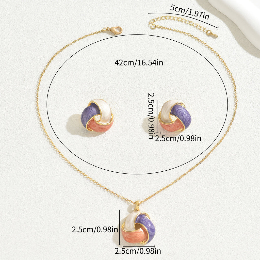 Pastel Interwoven Circle Jewelry — product image 4