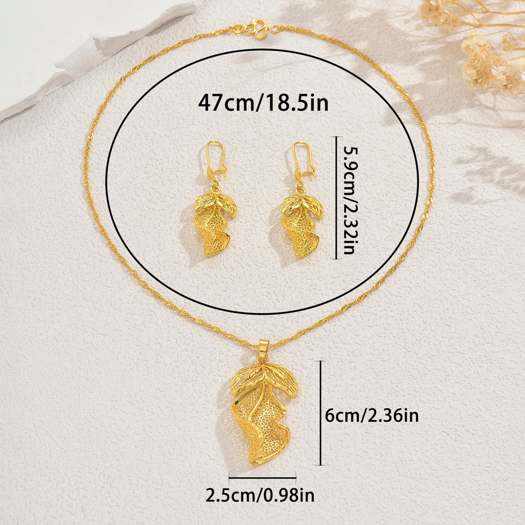 Open Leaf Drop Jewelry — product image 4