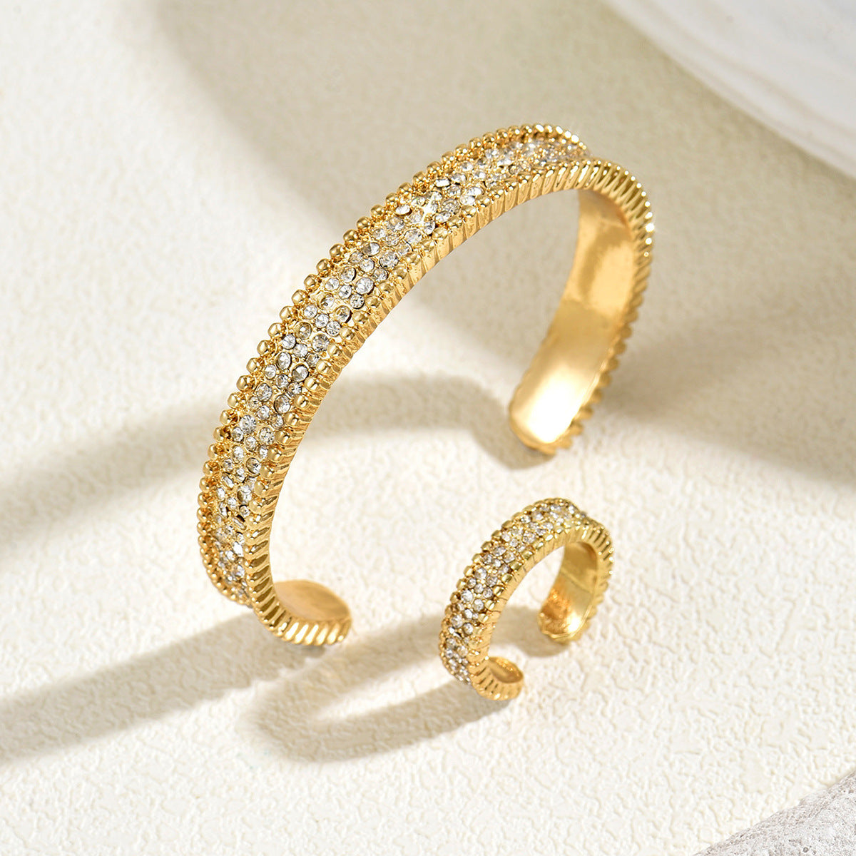 Sparkling Rounded Open Cuff Jewelry — product image 4