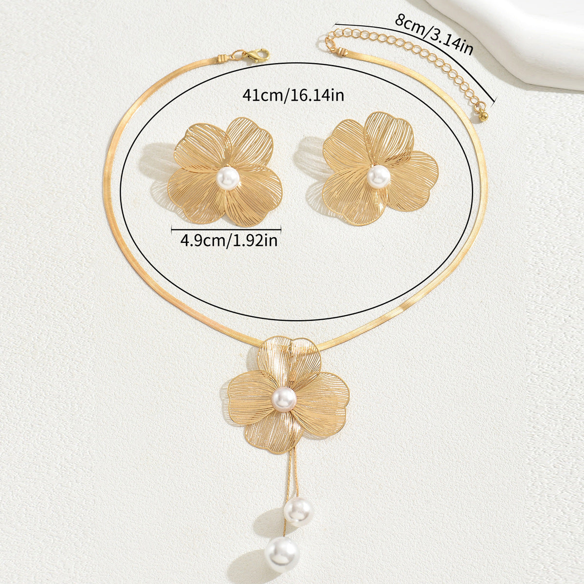 Pleated Flower Jewelry — product image 4