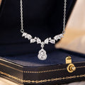 Gourd Pure Silver 999 Necklace Female Niche Design Light Luxury Zircon Clavicle Chain Ins Style Fu Lu Double Full Pendant