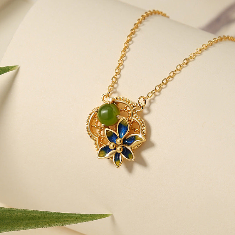 Gioielli in argento sterling 925 – quadrifoglio e diaspro