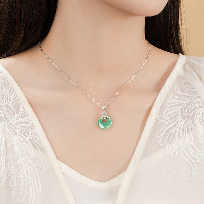 Collana in argento sterling 925 – zucca e disco
