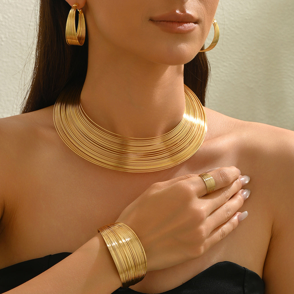 Ribbed Collar Jewelry