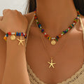 Colorful Coastal Layered Jewelry