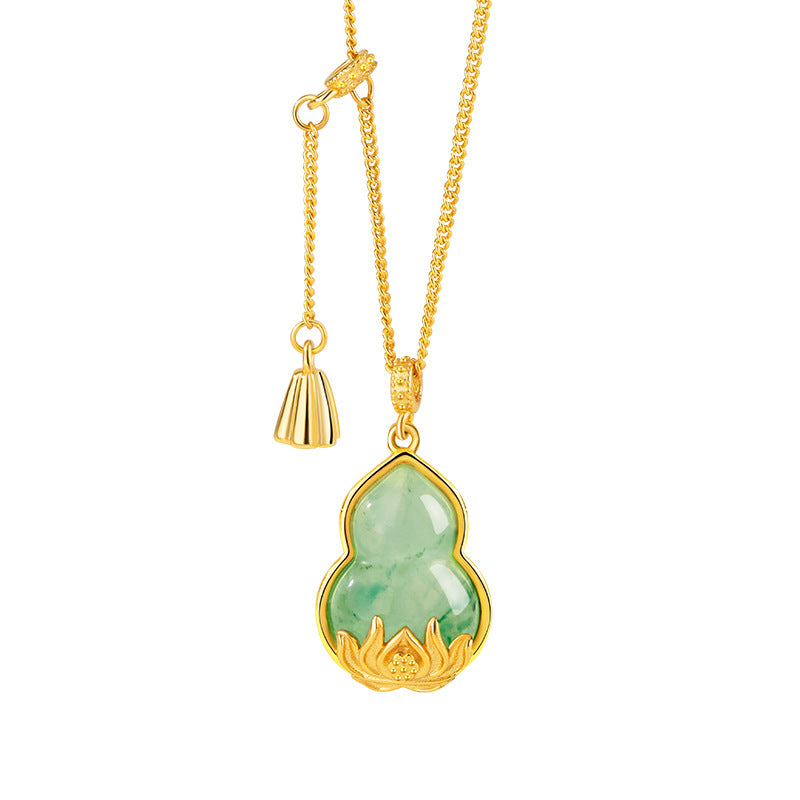 Collana in argento sterling 925 – zucca e loto