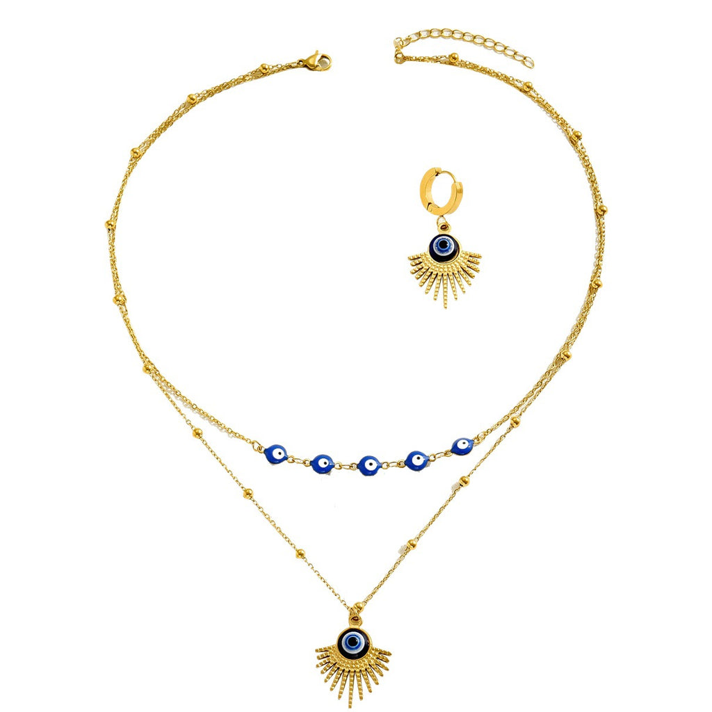 Layered Blue Eye Jewelry — product image 6