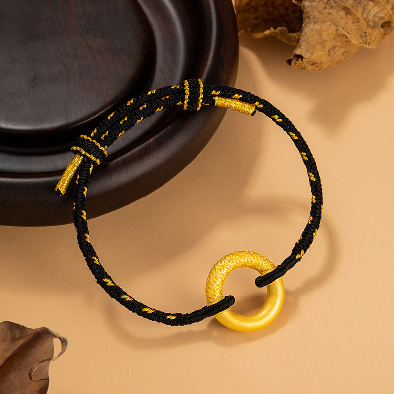 Bracciale in argento fino 999 – nuvola e ruyi