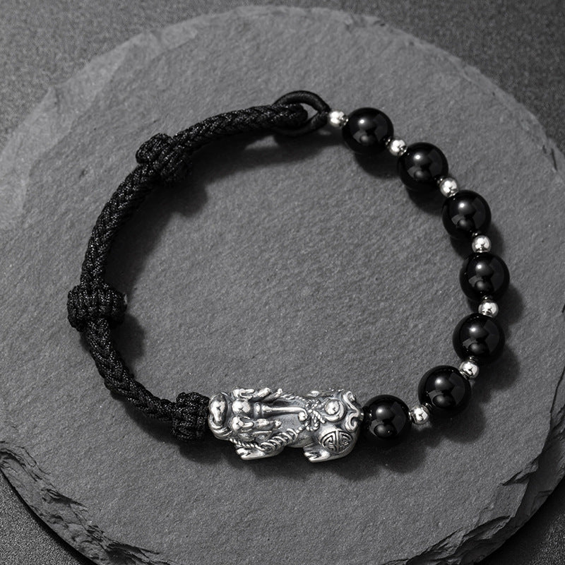 Fine Silver Bracelet – Red Agate