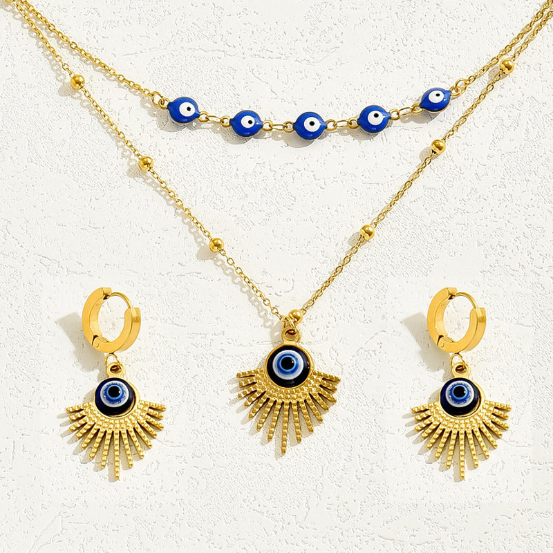 Layered Blue Eye Jewelry — product image 2