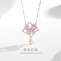 Collana in argento sterling 925 – stella e pianeta