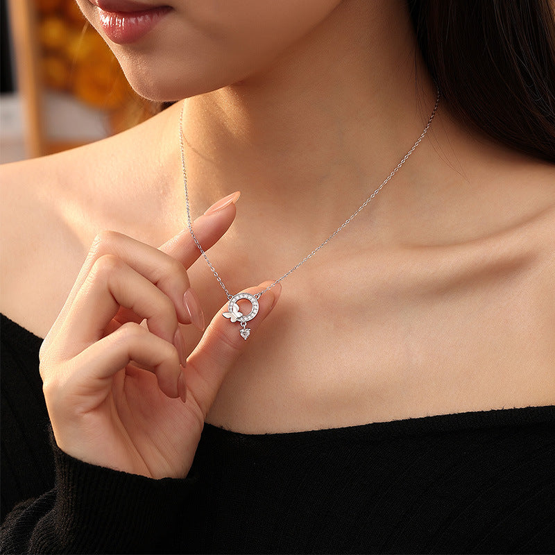 Collana in argento sterling 925 – farfalla e zirconi