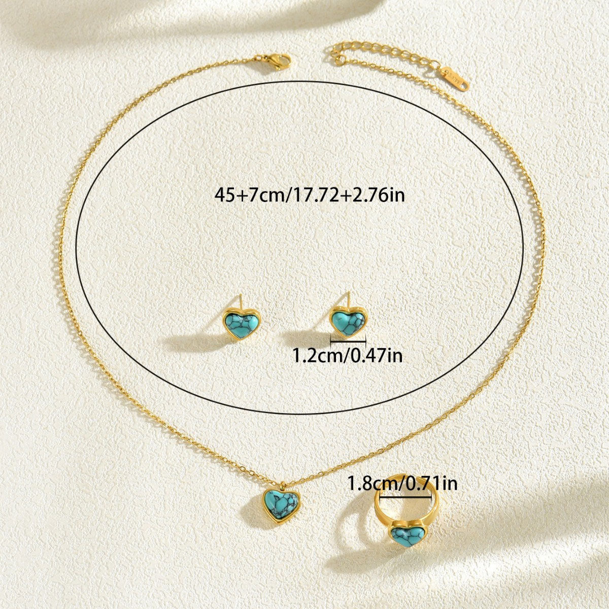 Tiny Blue Heart Pendant Jewelry — product image 4
