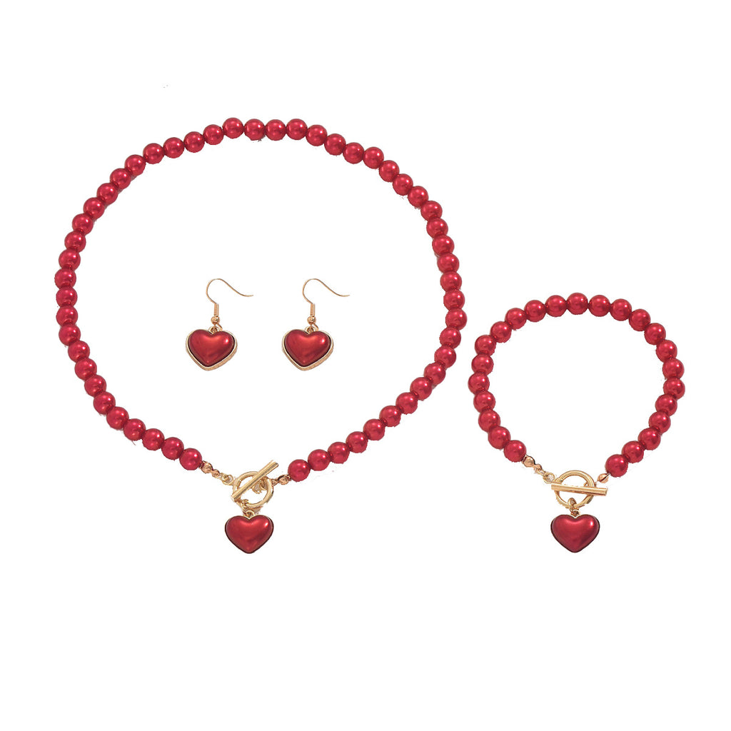 Red Bead Heart Jewelry — product image 5