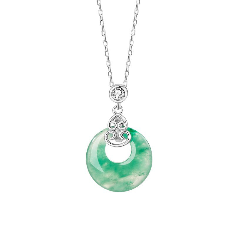 Collana in argento sterling 925 – zucca e disco