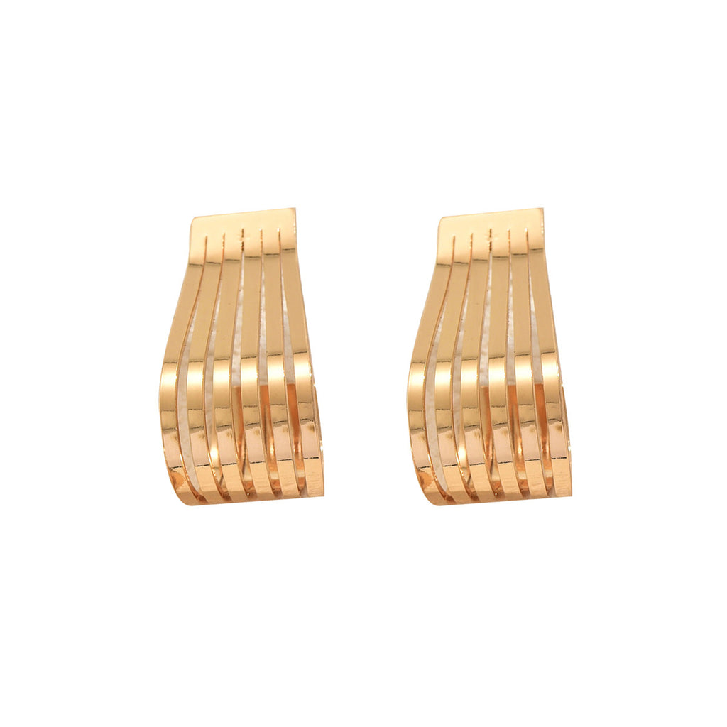 Parallel Rib Curved Earrings — product image 5