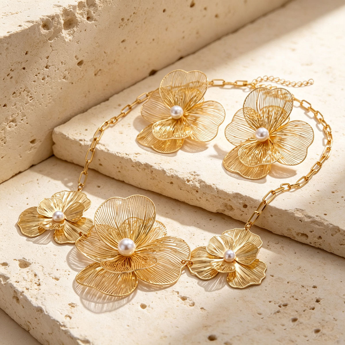 Lattice Flower Necklace Jewelry — product image 4
