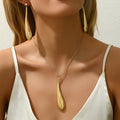 Long Polished Teardrop Jewelry