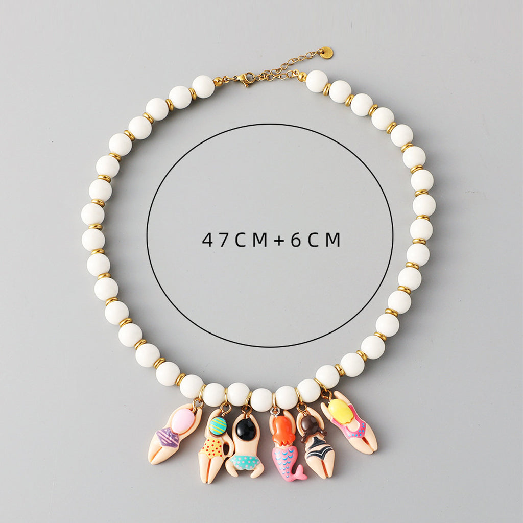 Colorful Doll Charm Necklace — product image 4