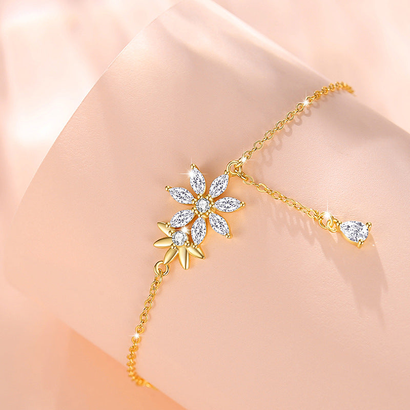 Bracciale in argento sterling 925 – girasole