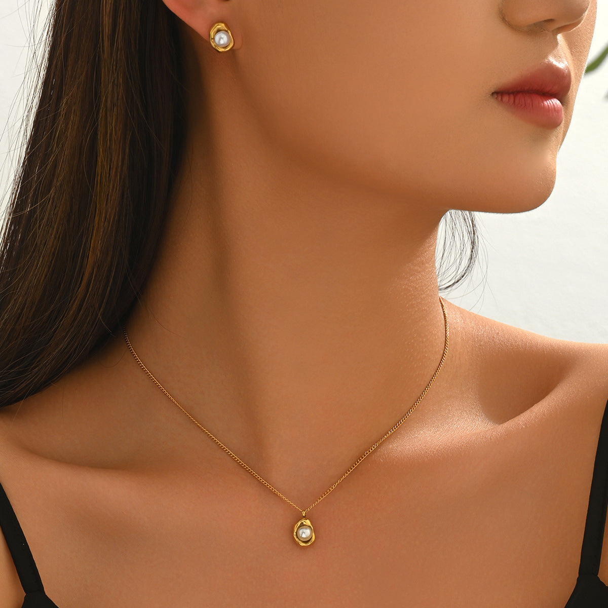 Tiny Pearl-Effect Drop Jewelry — product image 2