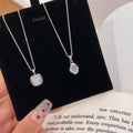 Small Eggshell Sterling Silver 925 Necklace Fashionable Versatile Drop-Shaped Zircon Clavicle Chain Ins Light Luxury High-Grade Pendant