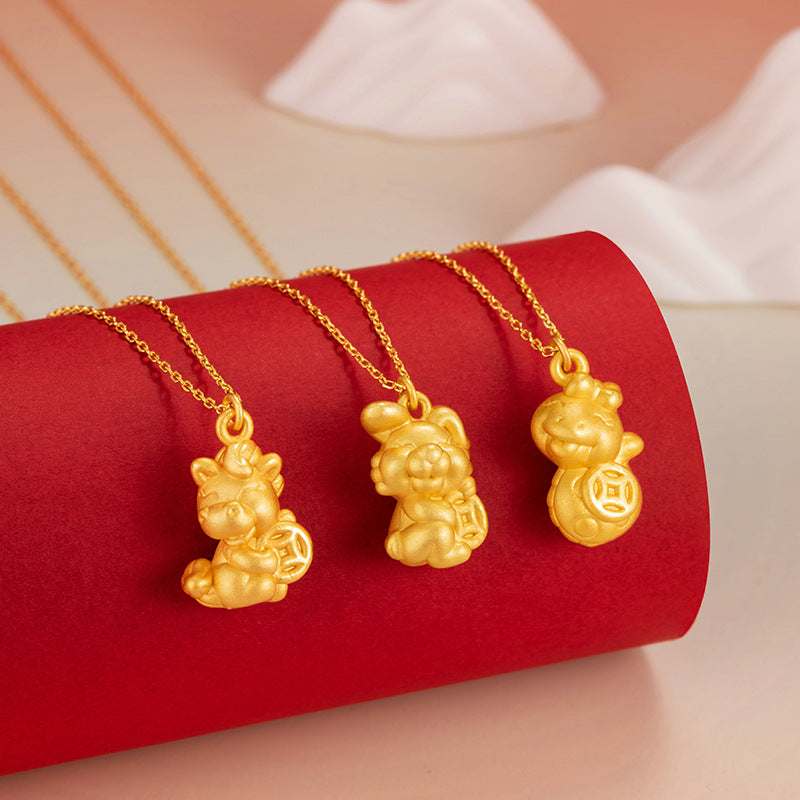 Fine Silver Zodiac and Coin Necklace