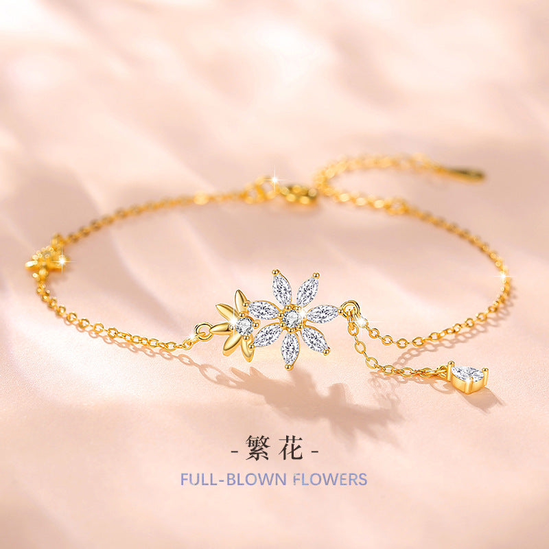 Bracciale in argento sterling 925 – girasole