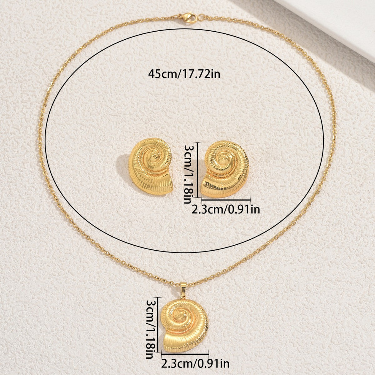 Coiled Shell Pendant Jewelry — product image 4