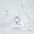 Bowknot Sterling Silver 925 Necklace Female Niche Design Light Luxury Pearl Bell Clavicle Chain Ins Style Garland Pendant