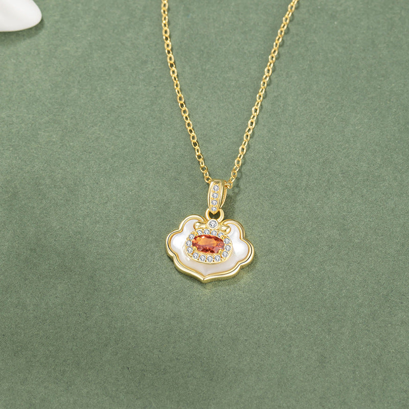 Gioielli in argento sterling 925 – ruyi e lucchetto e zirconi