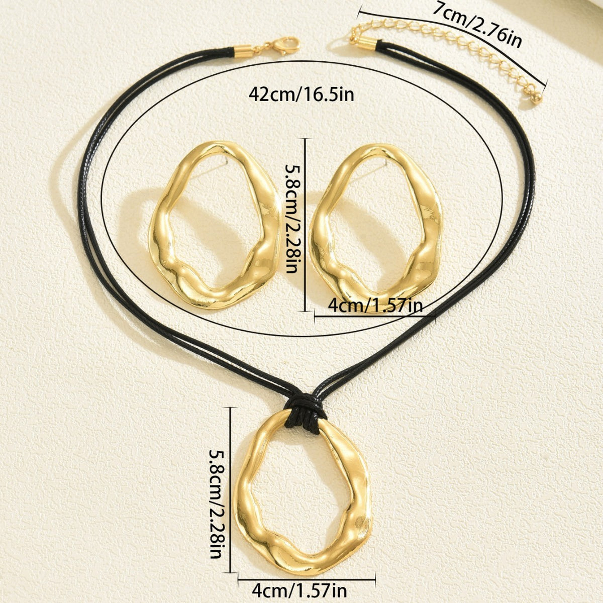 Irregular Oval Cord Jewelry — product image 4