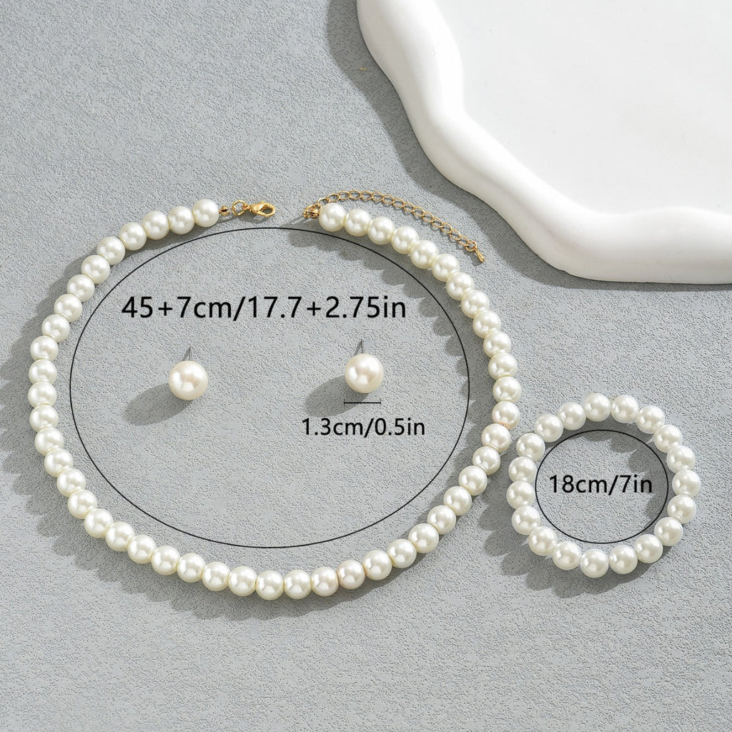Classic Pearl-Effect Bead Jewelry — product image 4
