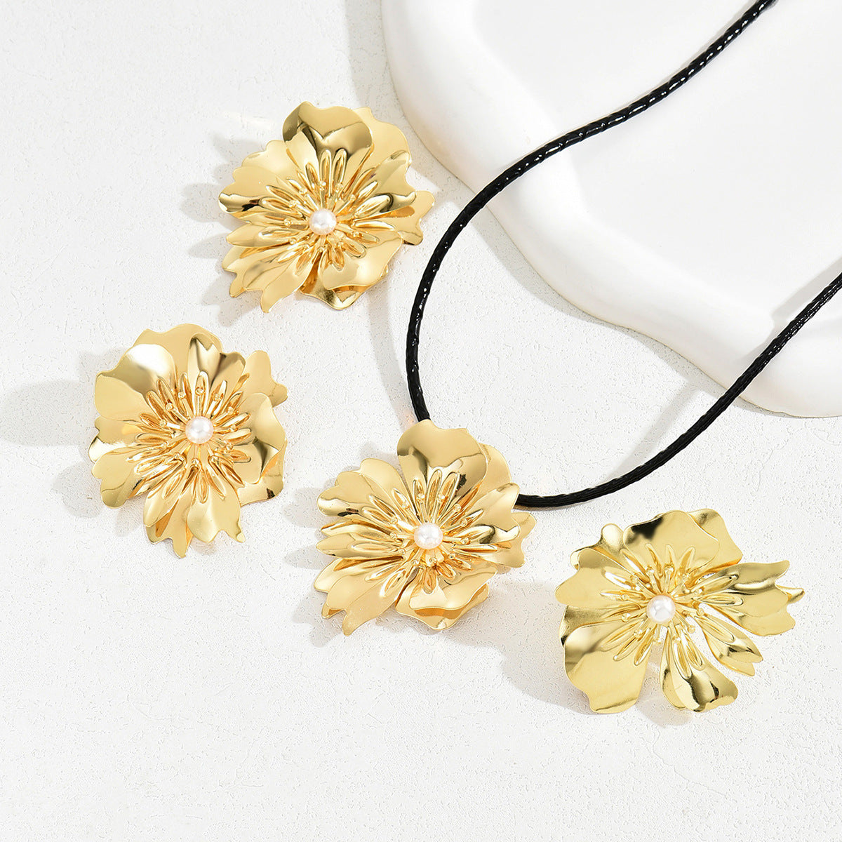 Layered Petal Cord Jewelry — product image 3