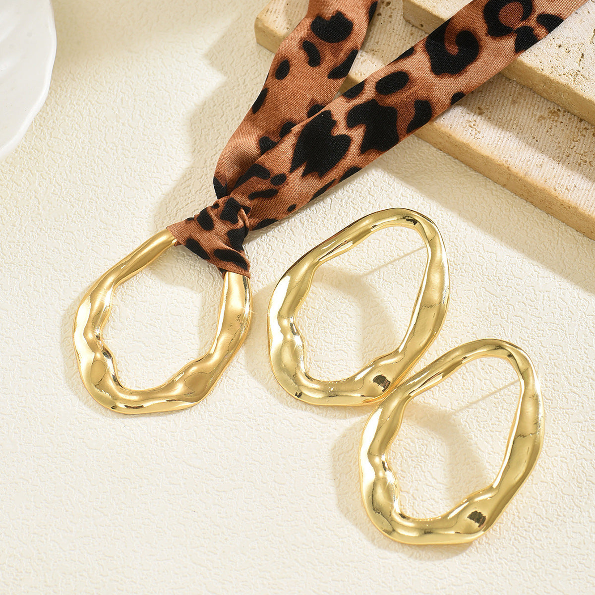 Leopard-Cord Oval Jewelry — product image 3