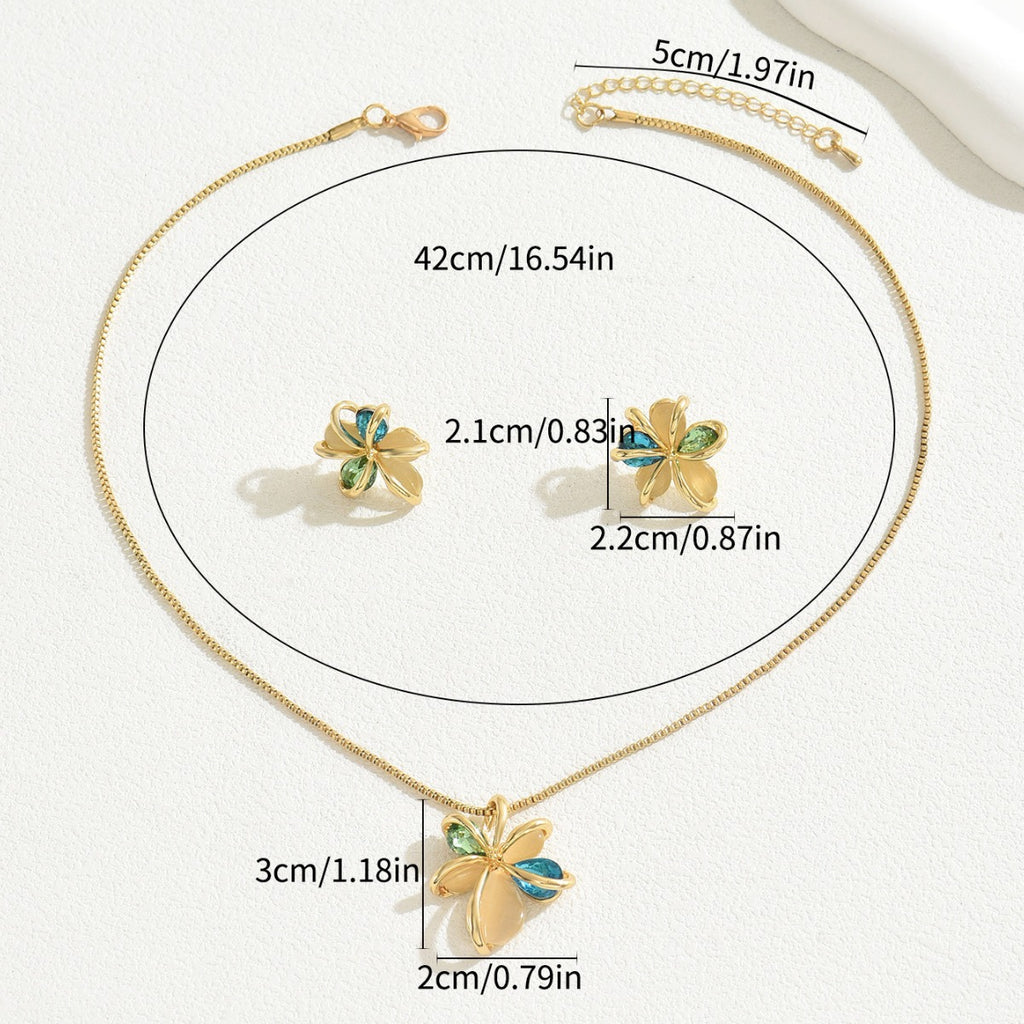 Green and Gold Botanical Jewelry — product image 4