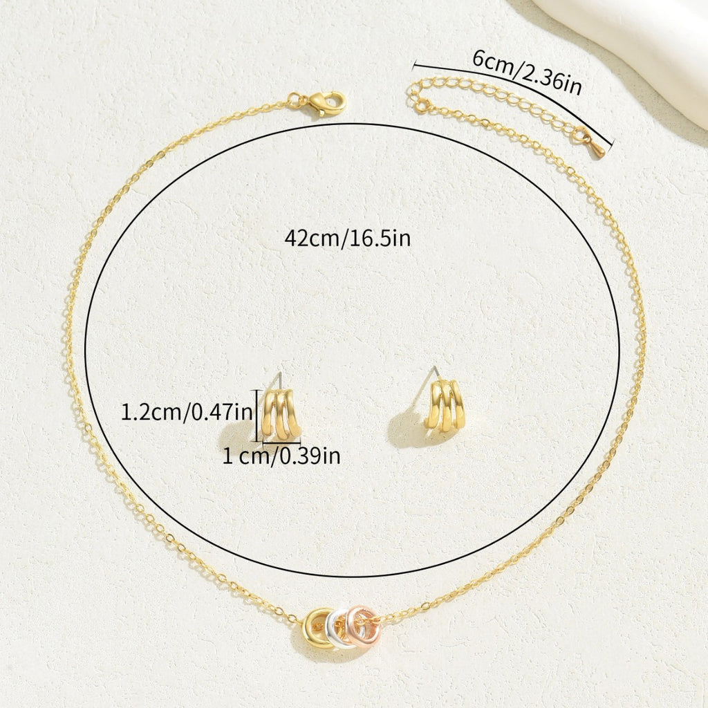 Triple-Curve Mini Pendant Jewelry — product image 3