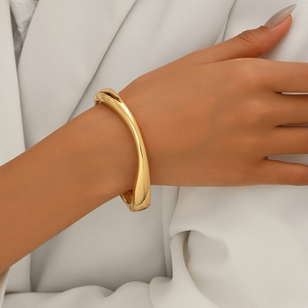 Polished Organic Bangle Jewelry — product image 2