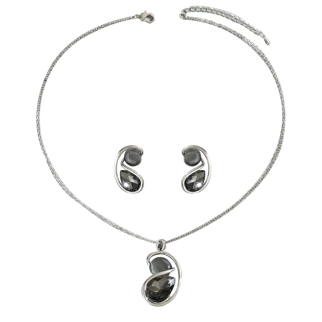 Dark Double-Curve Pendant Jewelry — product image 4
